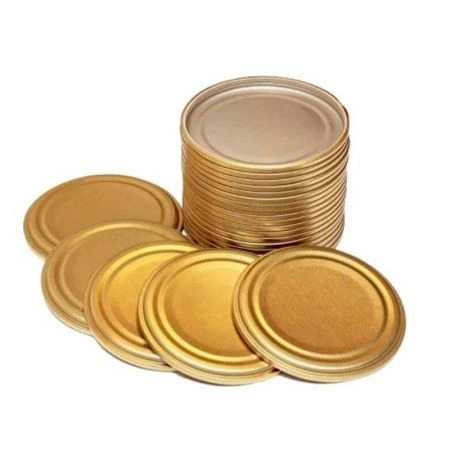 Крышка жестяная СКО 82 золотая 50шт автоклав 0,22мм (12)