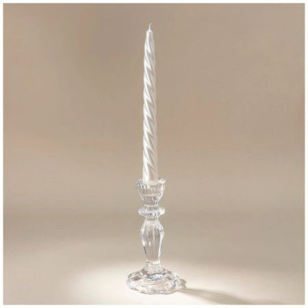 Подсвечник 8,2*8,2*15,5см стекло Ice (24)