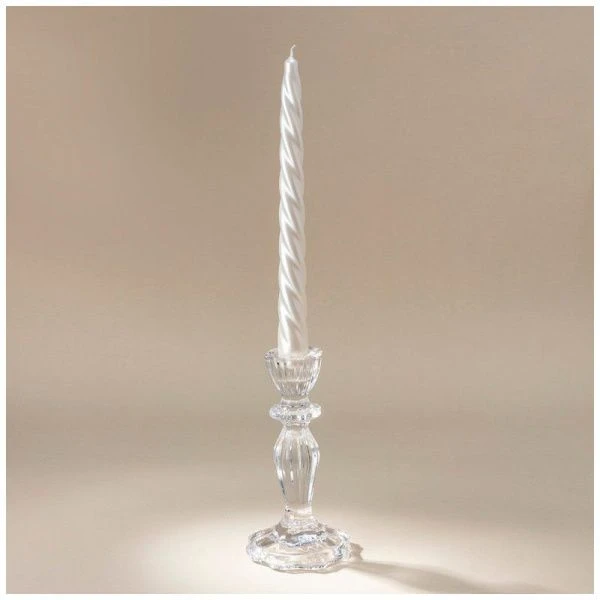 Подсвечник 8,2*8,2*15,5см стекло Ice (24)