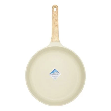 Сковорода 28см h5,9см алюминий АП RAN ручка soft-touch имит. дерева индукция бежевая (6)