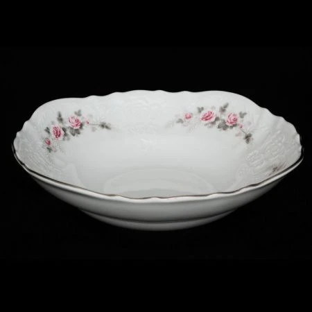 Салатник 23см фарфор БЕРНАДОТТ СЕРАЯ РОЗА платина 50682J1Z5396021