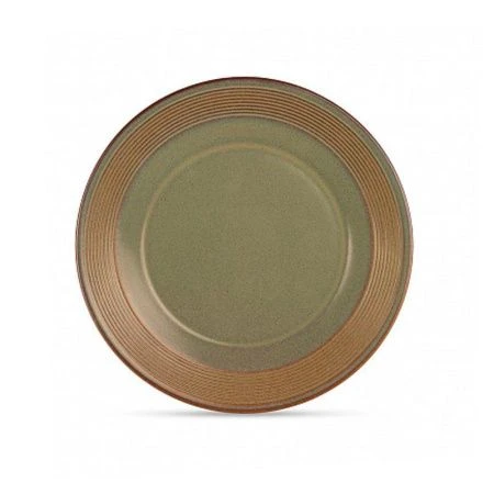 Тарелка мелкая 21см керамика HELEZONE GREEN десертная DMD082 (12)