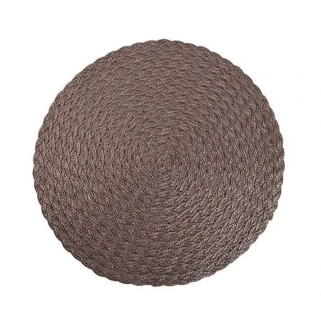 Салфетка сервировочная 37см полиэстер Шоколад круглая (4/180)