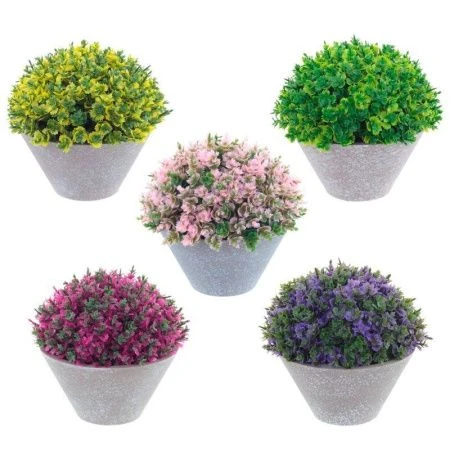 Цветочная композиция, 13*13*13см, 5 цв. (6/72)