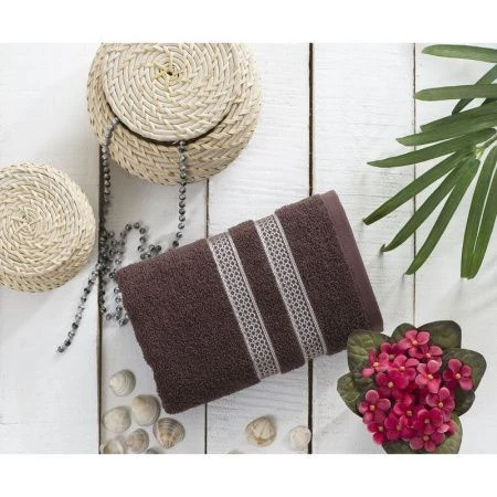 яяяПолотенце махровое 70*140см Karna PETEK (Коричневый)