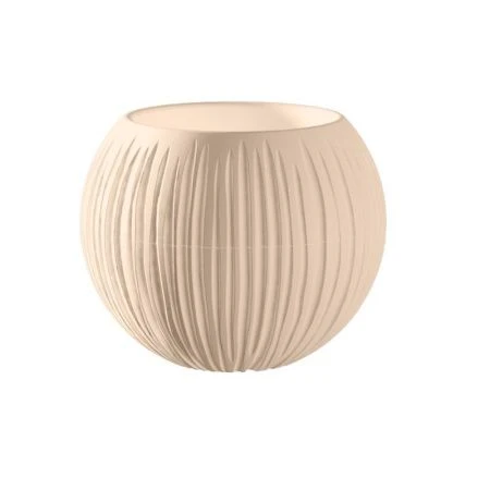 Кашпо 1,7л 18*21см пластик СФЕРА кремовый (8)