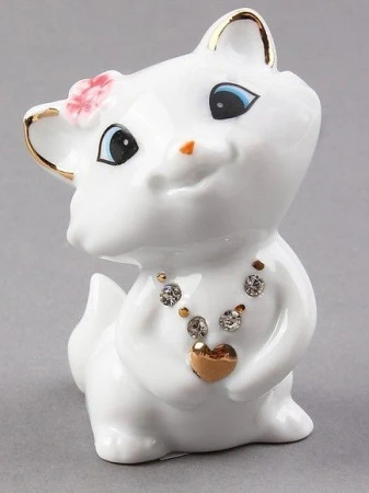 яяяФигурка Киска модница стразы под фрф 7*5*3,5см 516926