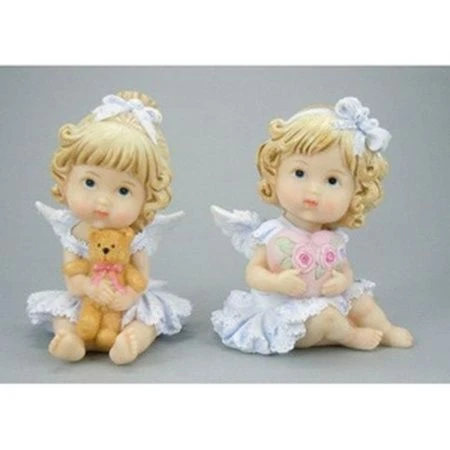 яяяСтатуэтка Ангелочек девочка 8,6*10,2*12,1см A303569-1'PLA17165 (48)