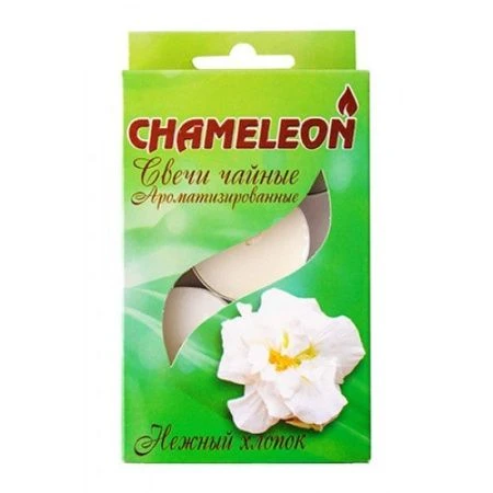 Набор свечей в гильзе ароматизированный чайный парафин 6шт. нежный хлопок (20)