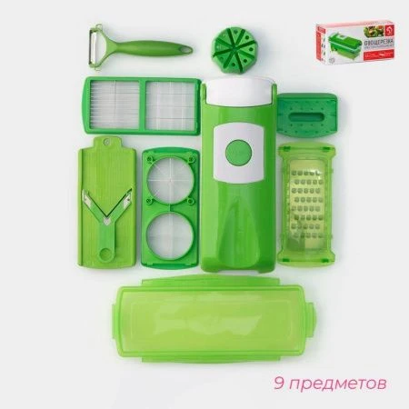 Терка с лотком "Фреш Флеш", 7 насадок 151512 (24)