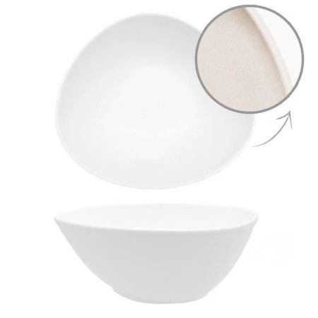 Салатник 16см фарфор ROCK WHITE треугольный DM8014-6 (6)