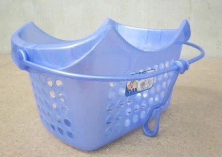 яяяКорзина для прищепок IRAK LA-215 15см*24см*13,5см 2,25л (голубой перламутр) (60)