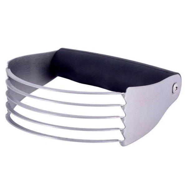 Тесторезка 11,5*12*3,8см нерж.сталь с силиконовой ручкой (96)