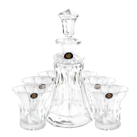 Набор для виски 7пр (графин 580мл, 6 стаканов 300мл) стекло JC-16175 (4)