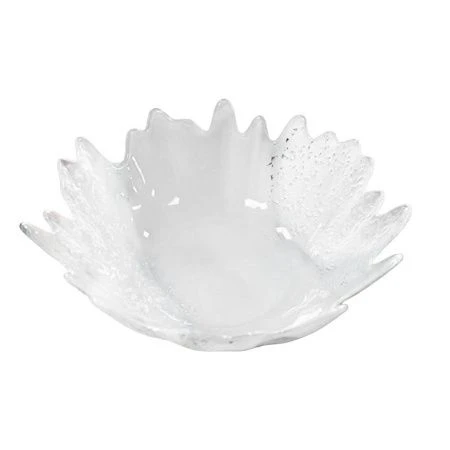 Блюдо глубокое стекло 20см Аура белое серебро 14867/S (6)