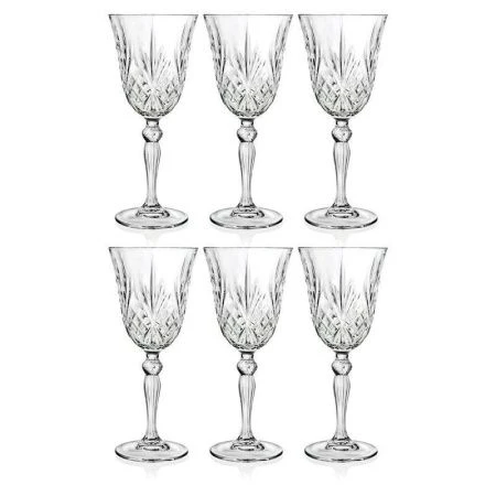 Бокалы для вина набор 6шт 210мл стекло МЕЛОДИЯ RCR