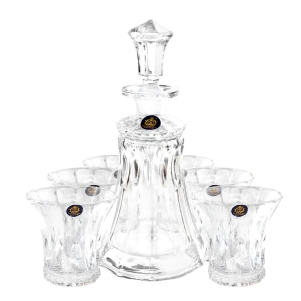 Набор для виски 7пр (графин 580мл, 6 стаканов 300мл) стекло JC-16175 (4)