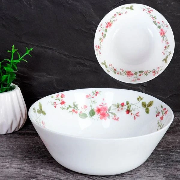 Салатник 550мл 15,5см стеклокерамика ПОЛЯНА LGW-60 (7348) 6/72)