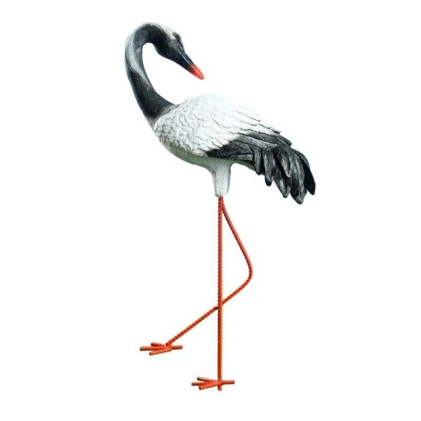 Фигурка садовая ЖУРАВЛЬ с загнутой шей 60см полистоун (1)