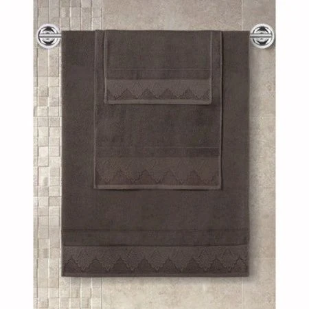 яяяПолотенце махровое 50*90см жаккард Karna SIESTA (Коричневый) 380г яяяПолотенце махровое 50*90см жаккард Karna SIESTA (Коричневый) 380г