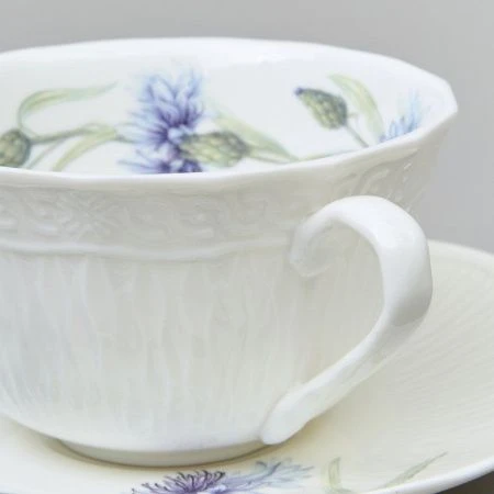 Чайный набор 4пр фарфор ВАСИЛЬКИ на 2 персоны 330мл (12)