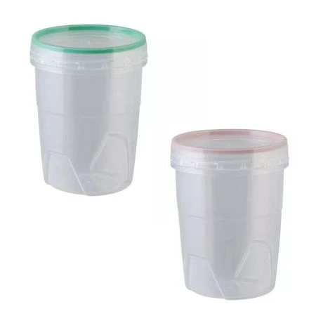 Контейнер пищевой 600мл 100*100*130мм пластик ПРЕМИУМ с завинчивающейся крышкой (32)