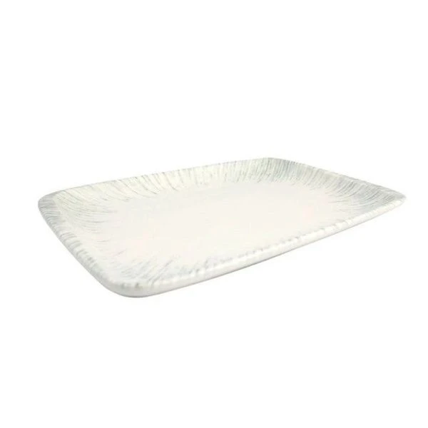 Блюдо 23*16см фарфор ИРИС СЕРЫЙ прямоугольное IRSMOV26DT (12)