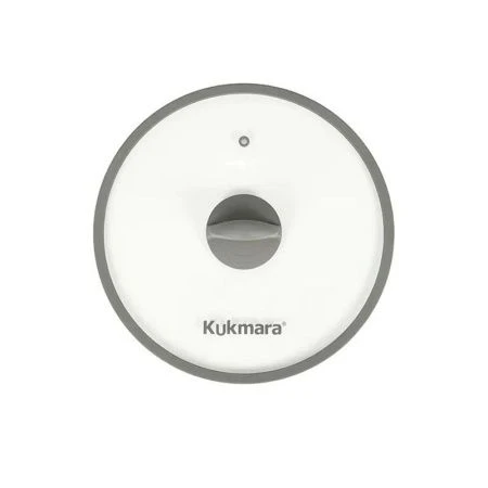 Сковорода 24см алюминий АП STELLA Cappuccino с несъемной ручкой стекл.крышкой (3)