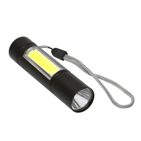 Фонарь ручной аккумуляторный 3 Вт, 600 мАч, XPE, 3 режима, 8,5*2*2см, USB