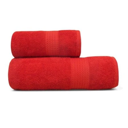 Набор полотенец махровых 3пр 30*60см/50*80см/70*130см Самур красный 360гр м4030_15