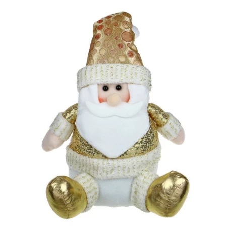 Фигурка новогодняя Санта в золотом полиэстер 34*52см (24/48)