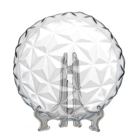 Тарелка мелкая 20см стекло ЭСТРЕЛЛА десертная (12)