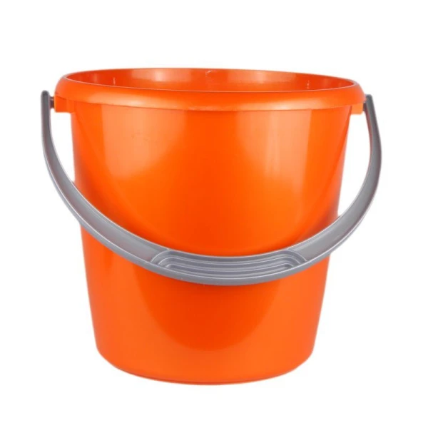 Ведро 10л пластик СОЛО оранжевое перламутровое без крышки С633 (17)