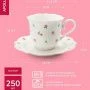 Чайный набор 2пр фарфор French rose на 1 персону 250мл FRR-03 (24)