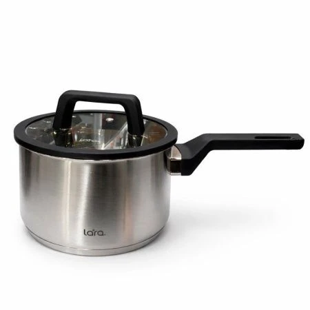 Сотейник 2,1л нерж.сталь ПРЕМИУМ стекл.крышка 16см, капс.индукц.дно LR03-25 (4)