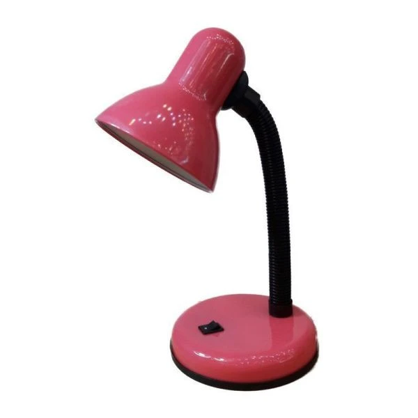 Лампа настольная металл/пластик UT-203С розовая 60Вт Е27, шнур 1,5м (45)