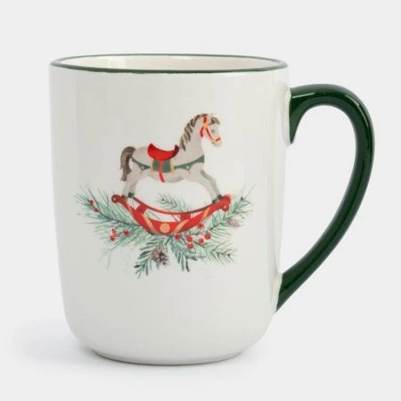 Кружка 540мл керамика зеленая Лошадка Festival ANLAF-FDH-0303-11