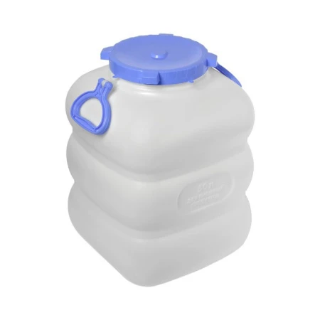 Бочка 50л ГРАНДЕ с ручками белая С904/911БЕЛ (2)