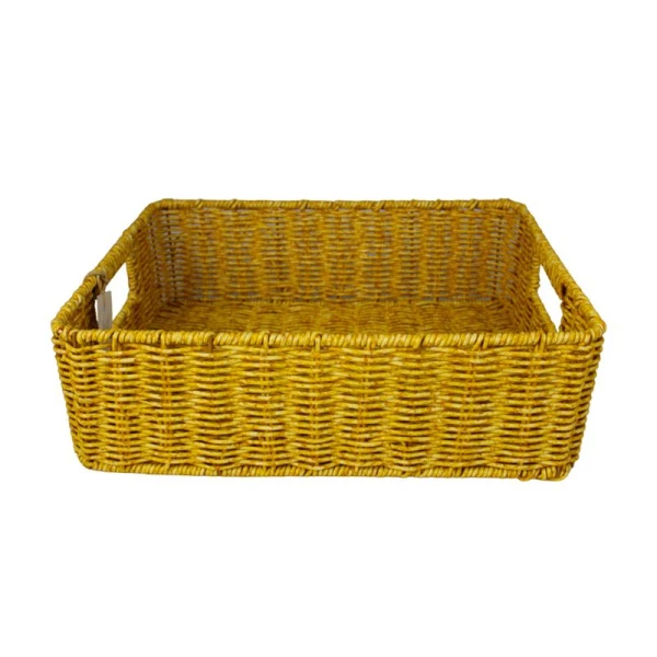 Корзина плетеная 36*27*12см пластик с ручками LA-52L/JC-15425 (12)