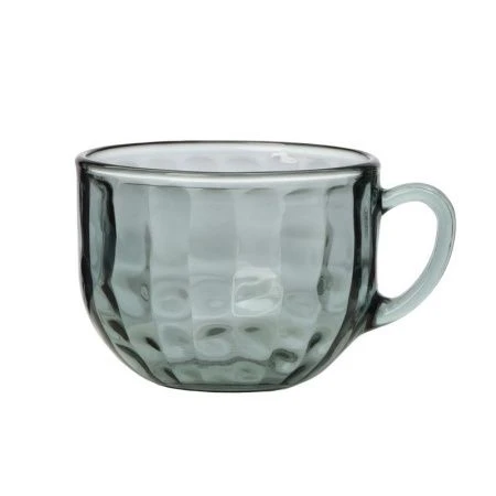 Бульонница 670мл стекло BLACK DIAMOND с ручкой (12)