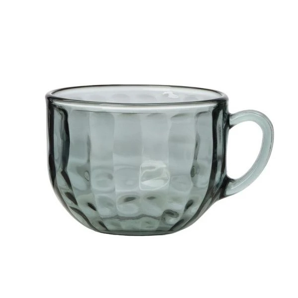 Бульонница 670мл стекло BLACK DIAMOND с ручкой (12)