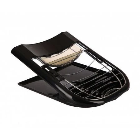 Сушилка для посуды 36*42*19см пластик ПРИМА НОВА ALLEGRO черная М-Е02-06 (6)