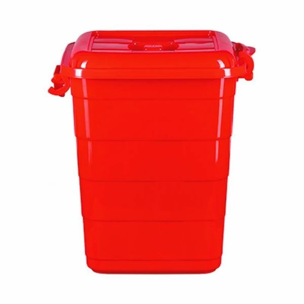 Бак 55л пластик пищевой Bricks красный (1)
