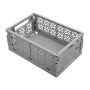 Ящик складной 10,5л 334*250*155мм пластик STOCKY L серый (10)