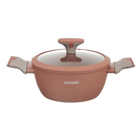 Кастрюля 2,3л h9см алюминий АП КОМБЕЛЛО со стекл.крышкой 20см индукция (6)