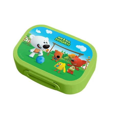 Ланч-бокс 980мл 180*130*50мм пластик МИ-МИ-МИШКИ зеленый (12)