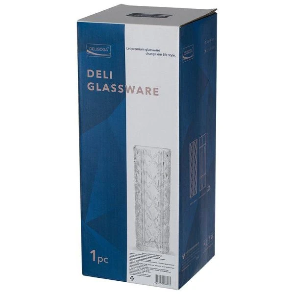 Ваза для цветов 30см d12,5см стекло Deli DSHP130-300D/L1 (6)