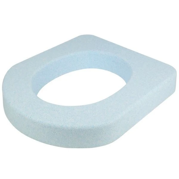 Сиденье на унитаз пенопласт голубой (6)