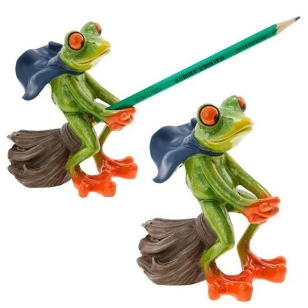 яяяКарандашница Лягушка, L10 W6,6 H11,5см (36)