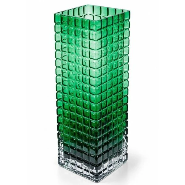 Ваза для цветов 30*10см стекло зеленая 1030/JC-15878 (15)
